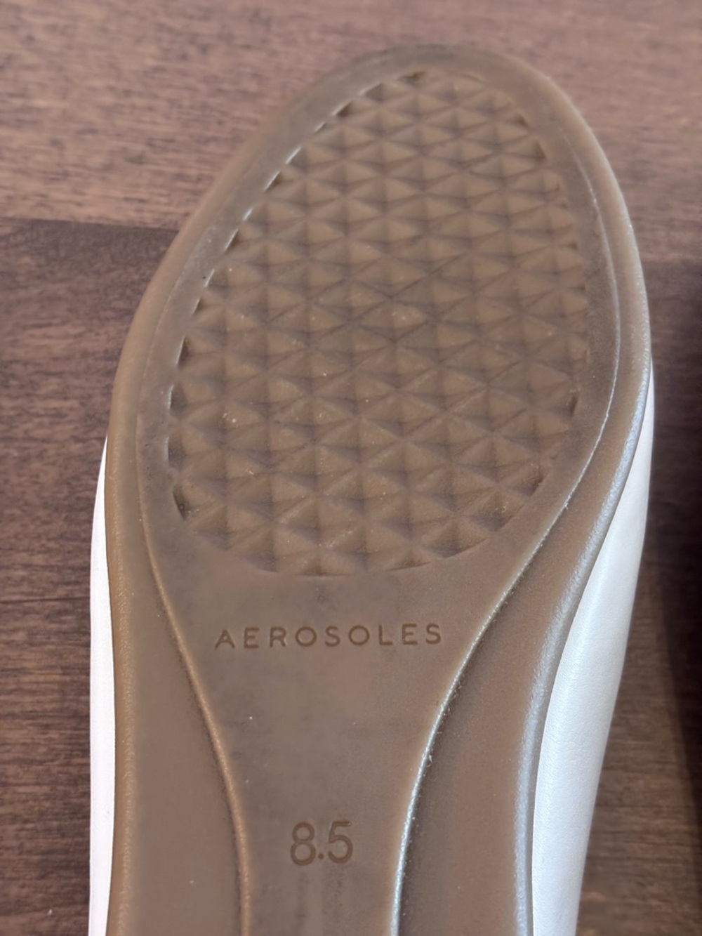 Women's Aerosoles Brielle White Woven Leather Loafers, size 8.5, No Box - Picture 16 of 16
